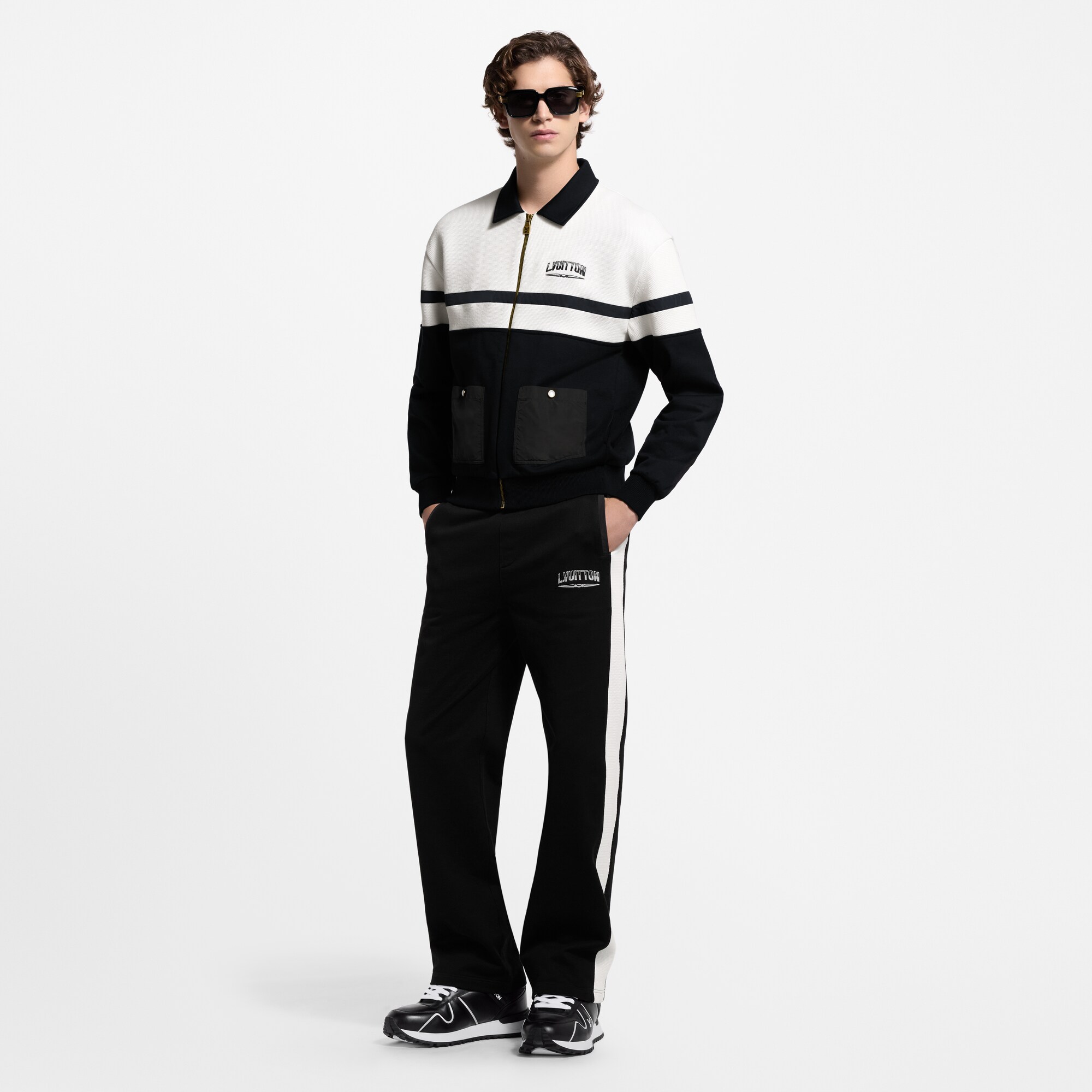 Pantalon Court Bouffant Bi-matière Noir LMV (LA MODE EST A VOUS) - Taille 46 - Occasion Très Bon état